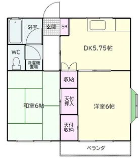 エクセル須田I【2階】の間取り