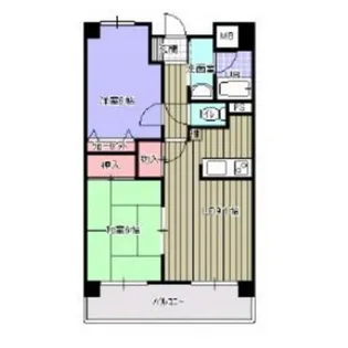 プルーリオン本町【4階】の間取り