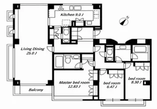 東京都文京区千石3【マンション】の間取り
