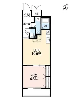 ミリアビタNo35【4階】の間取り