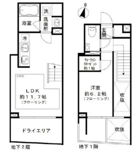 イプセ代々木上原デラックスの間取り