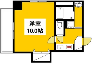 エイトバレー40平和大通り【8階】の間取り