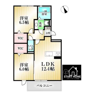 セレーノ南田宮【1階】の間取り