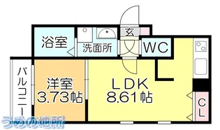 YTK kurume【1階】の間取り