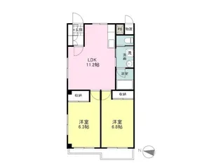 AQUA CROSS【2階】の間取り