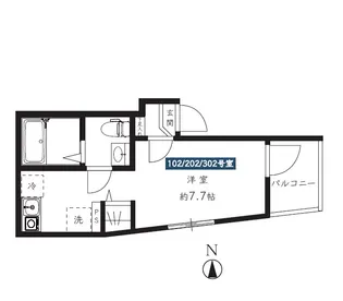 MELDIA堀切菖蒲園【2階】の間取り