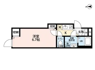 The Machiya Court【3階】の間取り