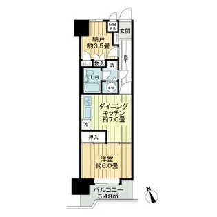 ライオンズマンション本町第2【2階】の間取り