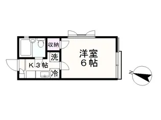 ハイツ伏見【2階】の間取り