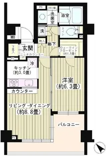 パークホームズ白金高輪アーバンレジデンス【1階】の間取り