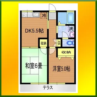 シティハイム高倉【1階】の間取り