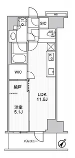 WORVE横浜伊勢佐木町【15階】の間取り