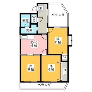 グリーンヒルズ浅井【4階】の間取り