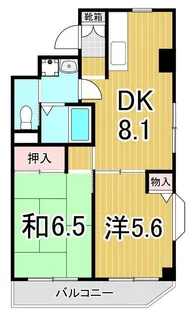 第2エールクレール【6階】の間取り
