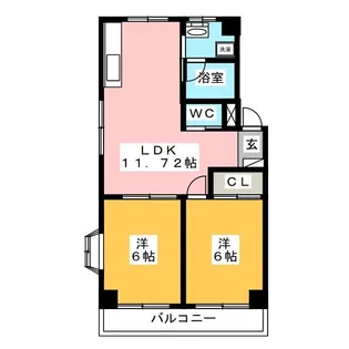 エトワール中間【1階】の間取り