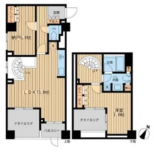 レジデンス三宿の間取り