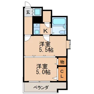 エスト葵南マンション【9階】の間取り