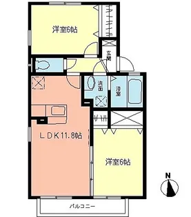 Vent VertE【2階】の間取り