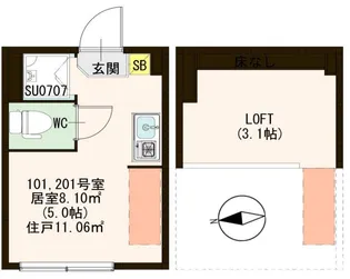 エクラール【1階】の間取り