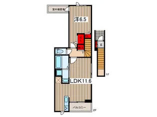 フローラル グレイス【2階】の間取り