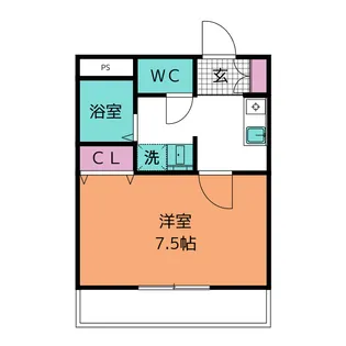 エクシール六名【1階】の間取り