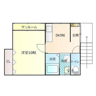 クローバーハウス【2階】の間取り