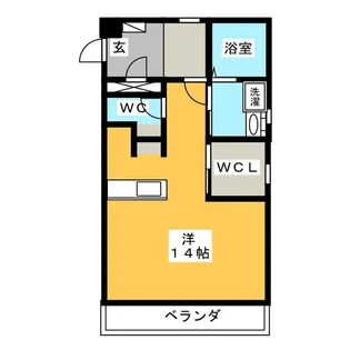 エトワール岩下【1階】の間取り