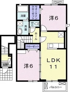 レスピレII【2階】の間取り