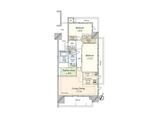 プラウド藤が丘テラス【15階】の間取り