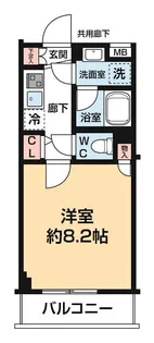 ARCOBALENO UMEYASHIKI【4階】の間取り