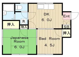 サンハイム石井【1階】の間取り