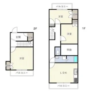 プレアール初芝【2階】の間取り