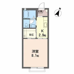 エクセルハイツ B棟【2階】の間取り