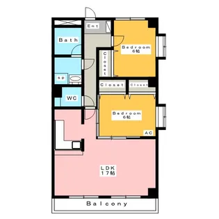 エクセルコート グリーンリーフ【3階】の間取り