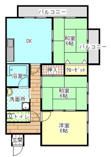 センコーハイツ金田【3階】の間取り