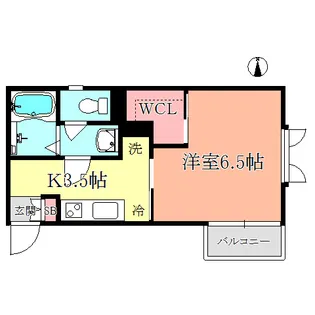クロスサイド【2階】の間取り