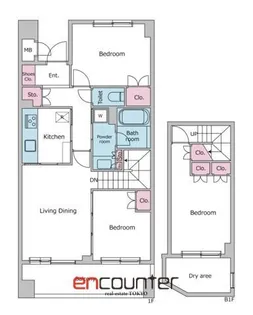 レジディア世田谷弦巻【1階】の間取り