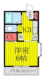 プレステージ西町【1階】の間取り