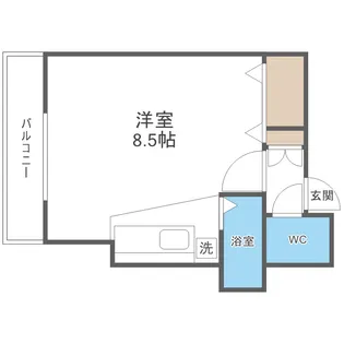 る・ぱれ美園壱番館【2階】の間取り