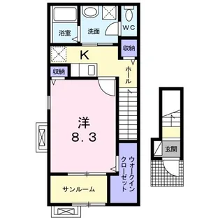 ポラリスS【2階】の間取り