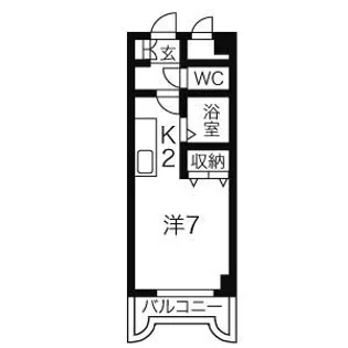 エンドレス三井南3西7【9階】の間取り