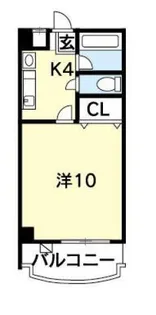 グランコート住吉【2階】の間取り