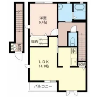 ファーブルタウンII【2階】の間取り