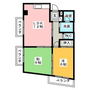 小町マンション石神【4階】の間取り