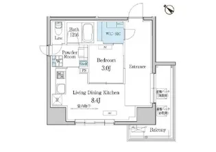 デュオフラッツ池尻大橋【10階】の間取り