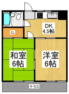 コーポM3【1階】の間取り