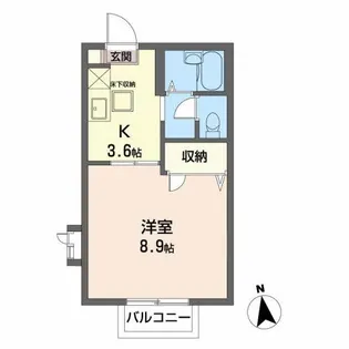 アルシオネ泉【1階】の間取り