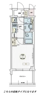 エステムコート神戸グランスタイル【8階】の間取り