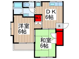 バレールむさし野.【2階】の間取り