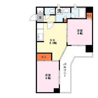 ロイヤル御池【2階】の間取り